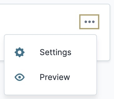 A static image displaying the ellipsis options for a workflow tile.