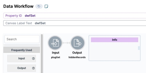 A static image displaying the dwfSet component's settings.