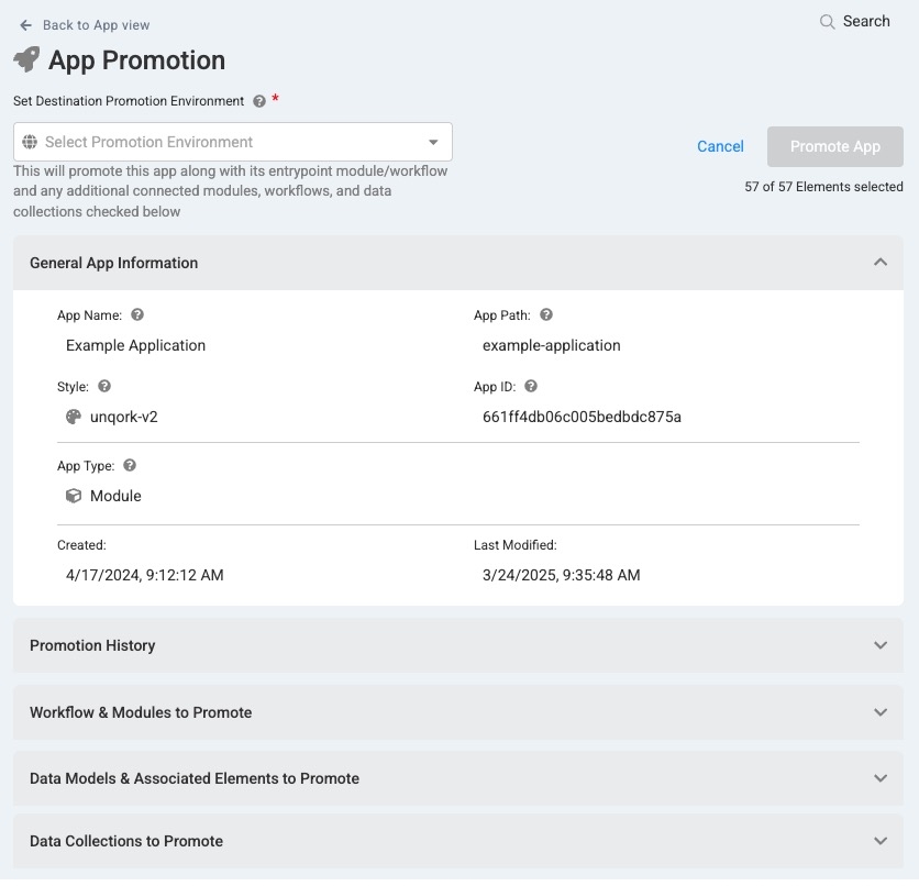 A static image displaying the Application Promotion Page