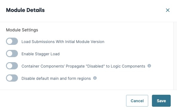 A static image displaying the Module Settings section of the Module Settings.