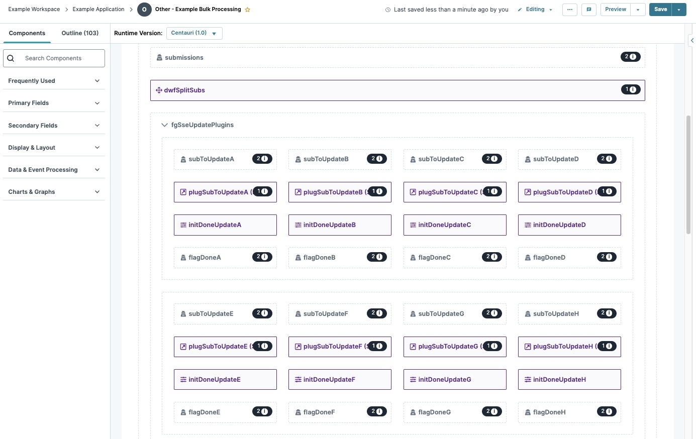 A static image displaying a complex module's layout.