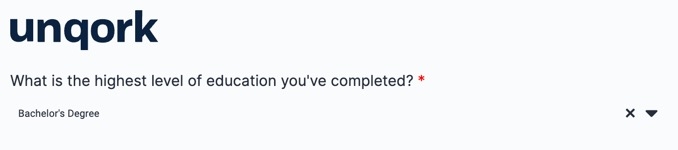 A static image displaying a Simple Select component with a single-selection.