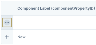 Image showing the ellipsis that opens the Table Row Settings drop-down menu.