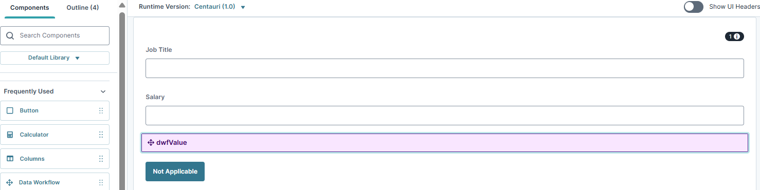 A static image of the fnal overview of the Configuration