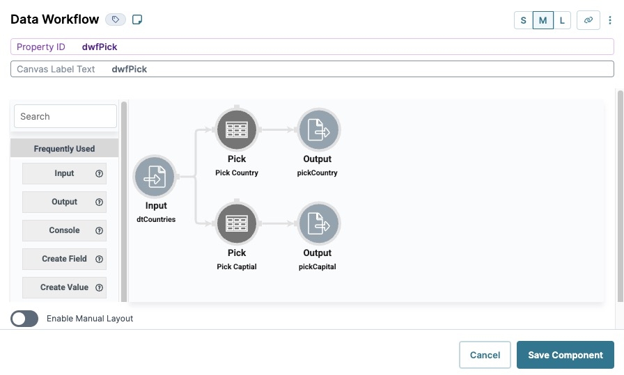 A static image displaying the completed Data Workflow.
