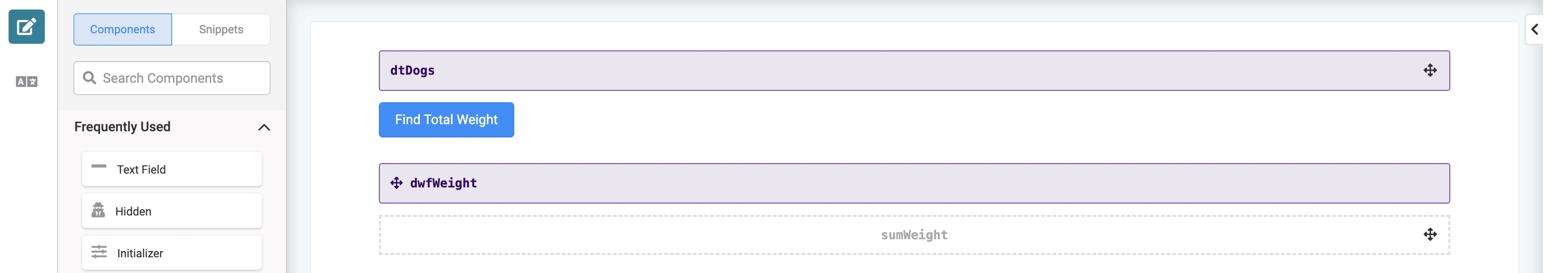 A static image displaying the completed configuration in the Module Builder.