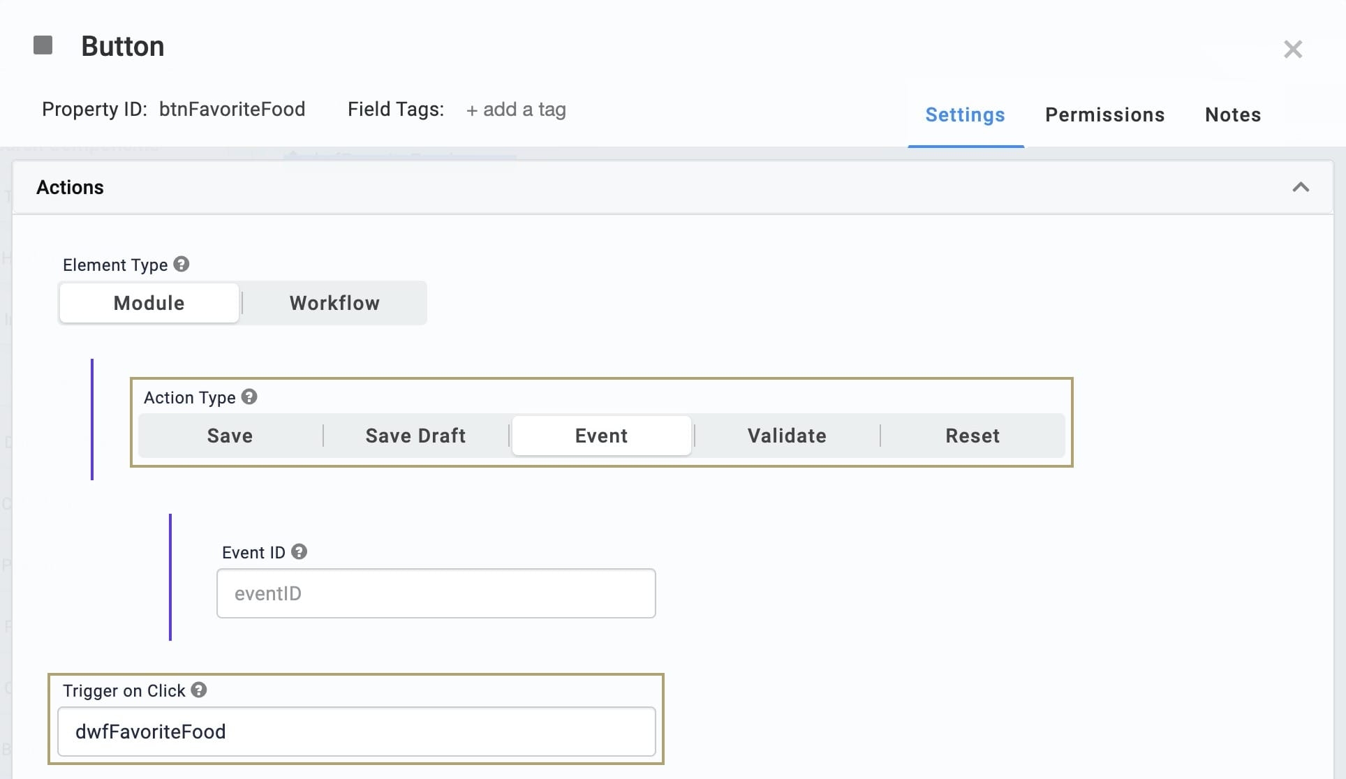 A static image displaying the button component configurations.