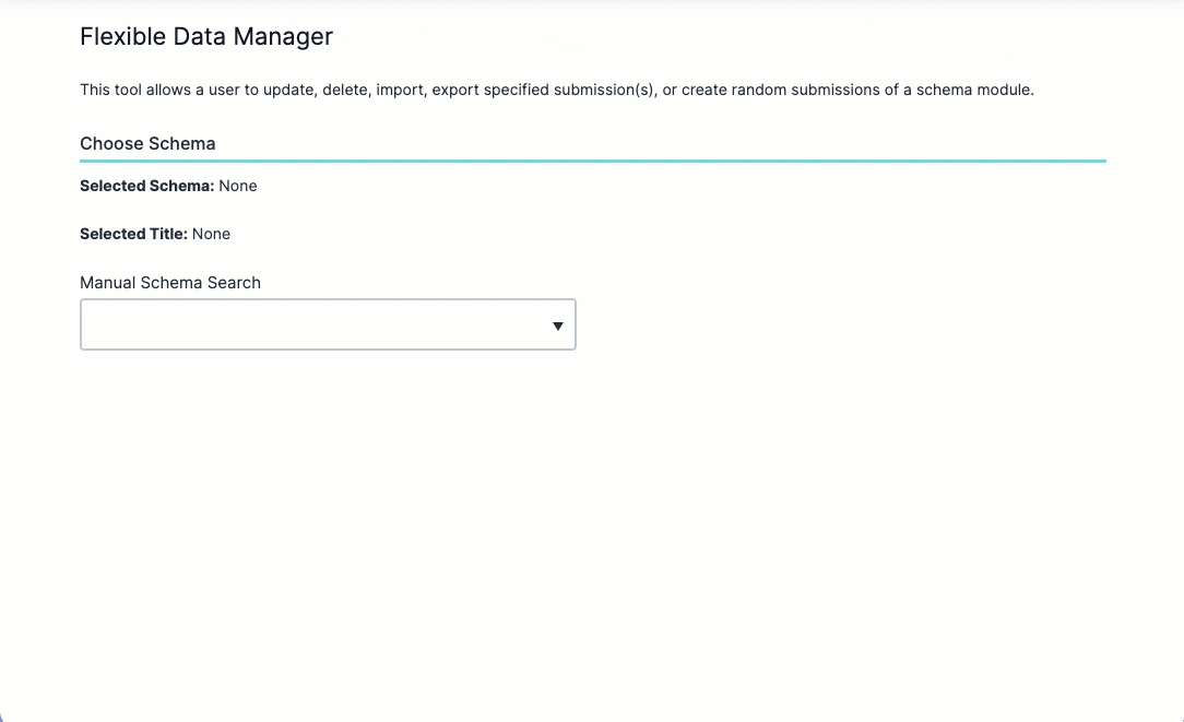 A static image displaying the Flexible Data Manager Dashboard.