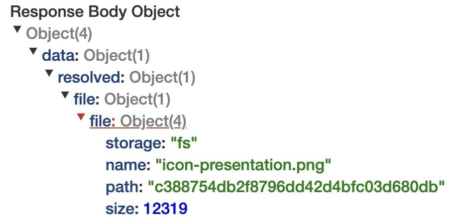 A static image displaying the response body of a GET request on the Server-Side Execution Testing page.