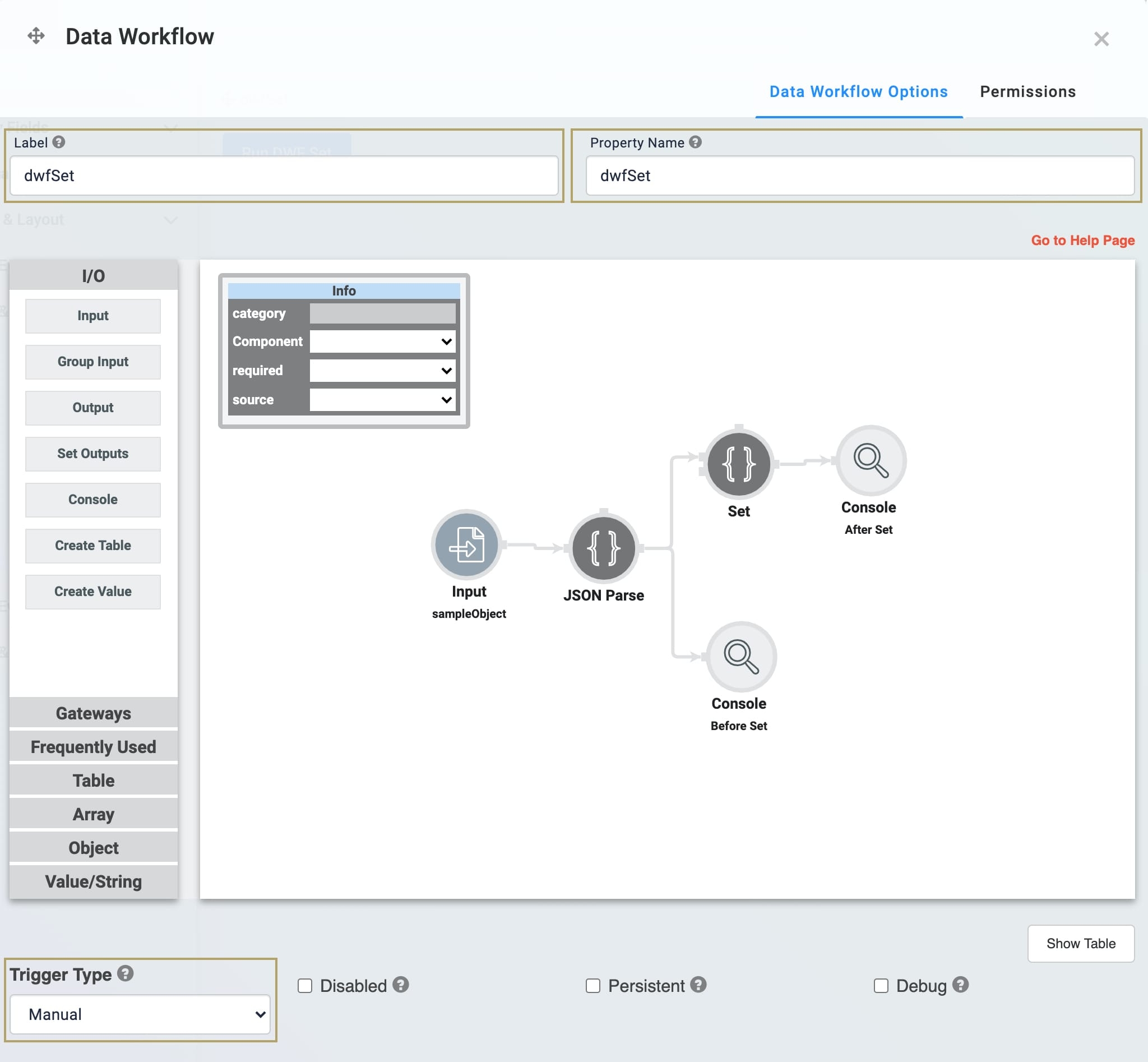 A static image displaying the completed data workflow.